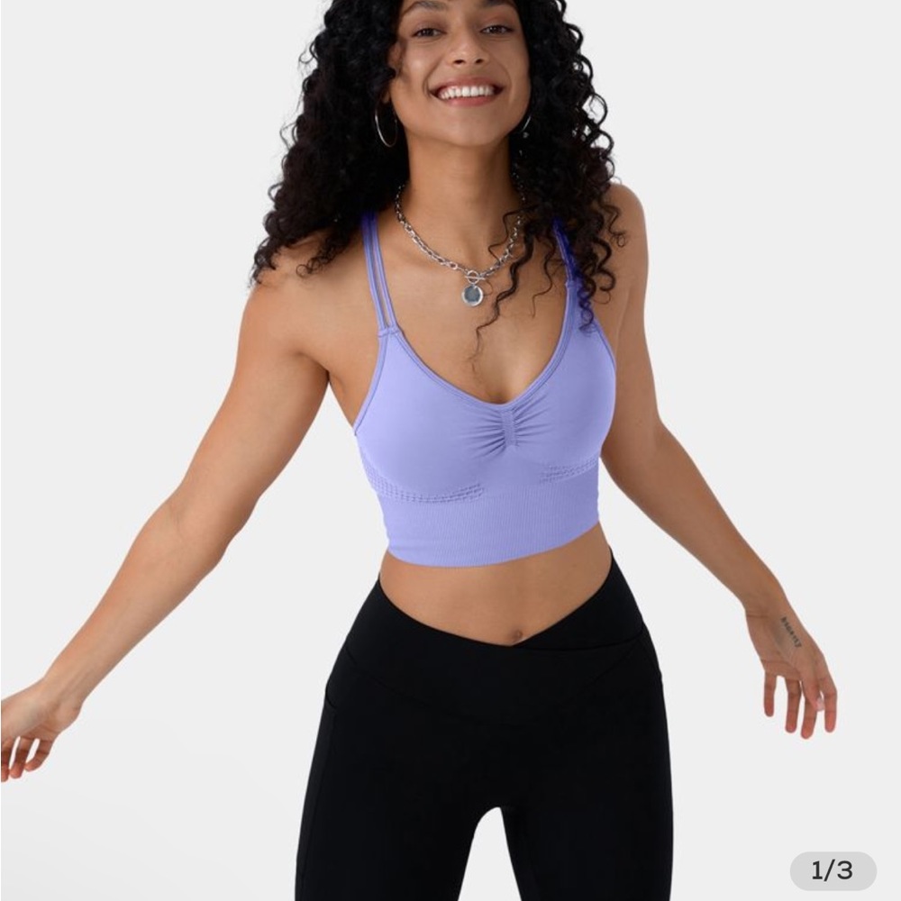 cross cross straps sports bra